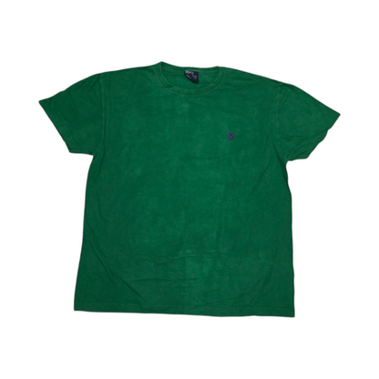 Playera Ralph Lauren Chico S Verde Retro Pony Morado