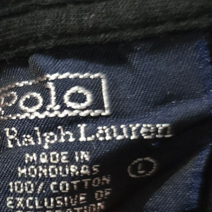 Playera Ralph Lauren Grande L Negro Pony Rojo Retro