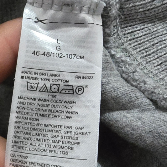 Sudadera Banana Republic Grande L Gris