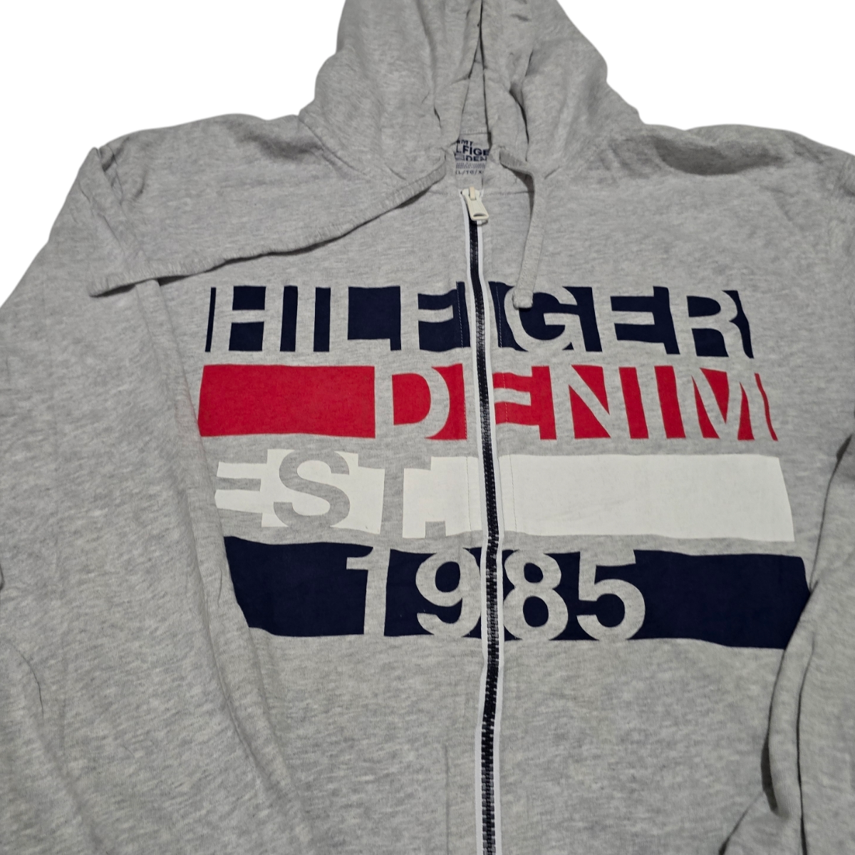 Sudadera Con Capucha Tommy Hilfiger Xgrande Xl Gris