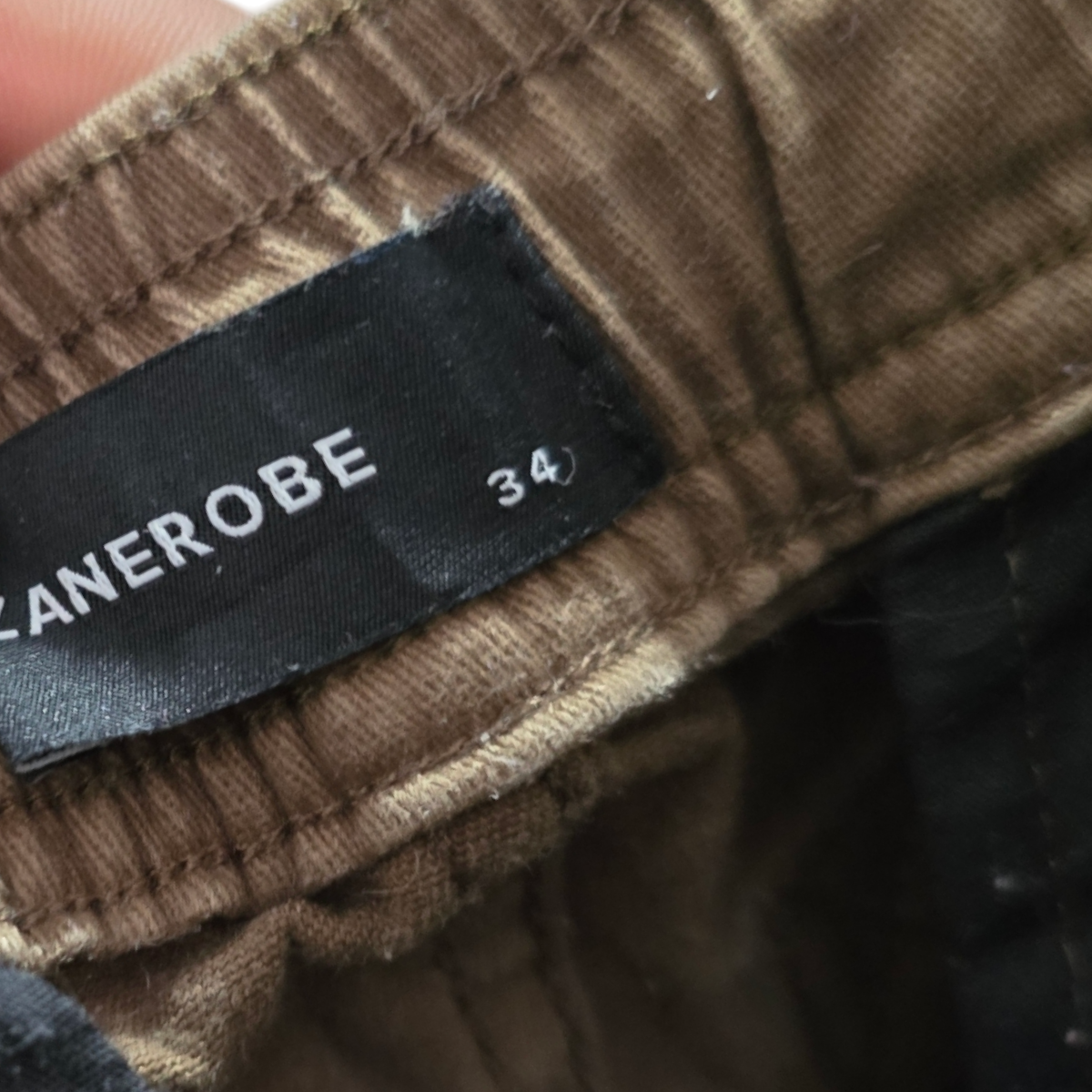 Pantalon Jogger Zanerobe 34 Cafe