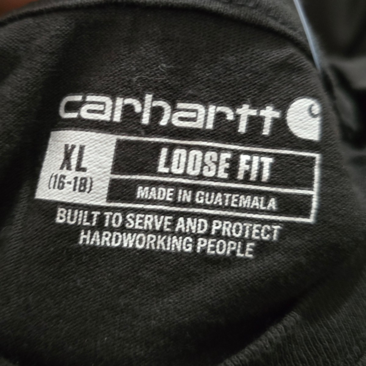 Playera Loosefit Carhartt Xgrande Xl (16-18) Negro Muje