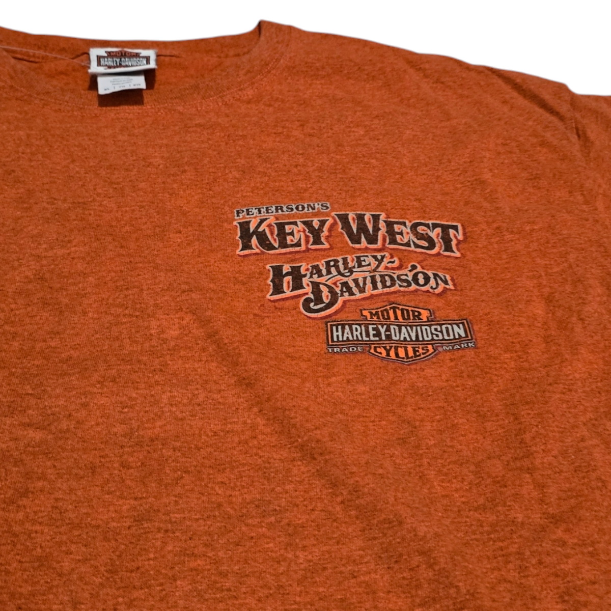 Playera Harley Davidson Xgrande Xl Naranja