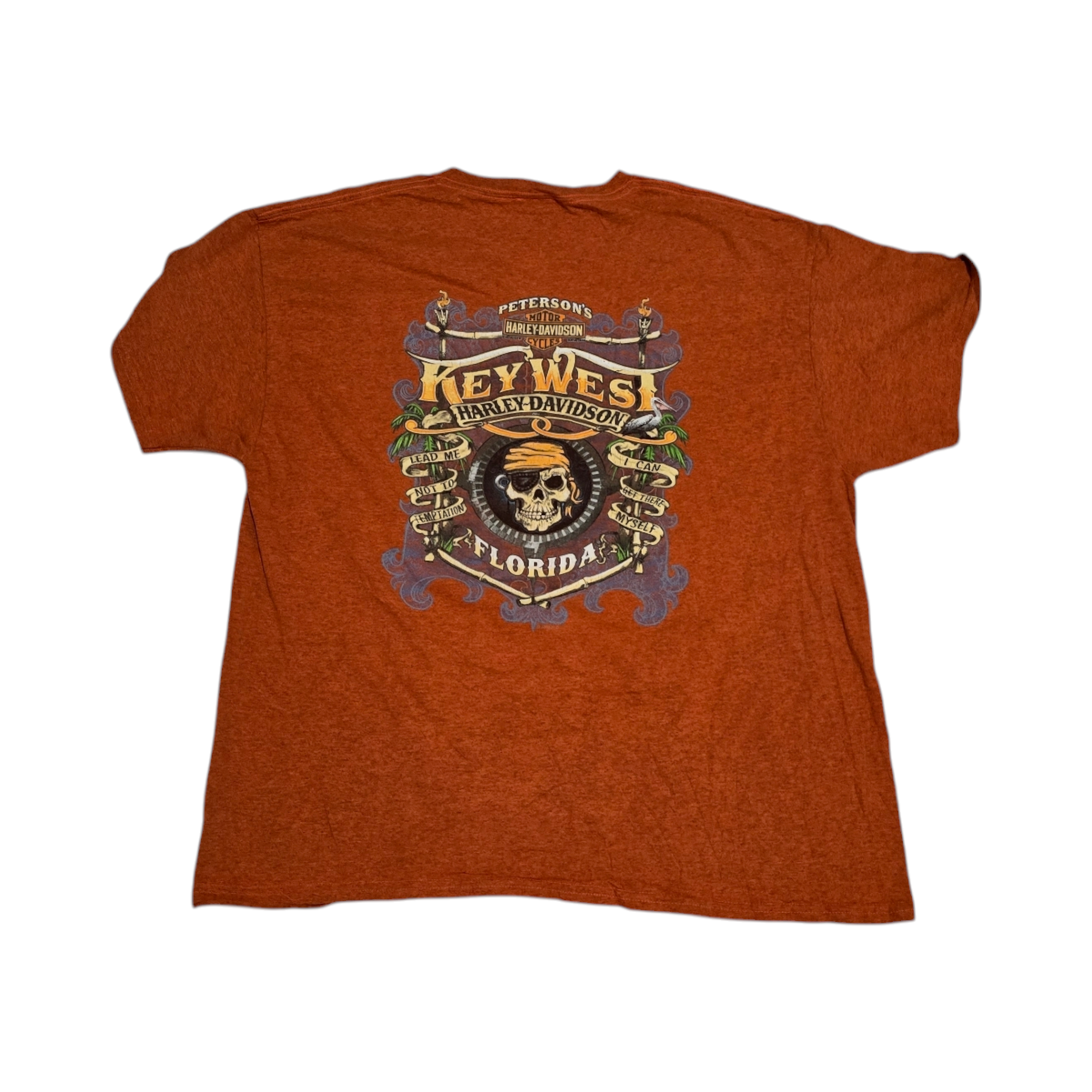 Playera Harley Davidson Xgrande Xl Naranja