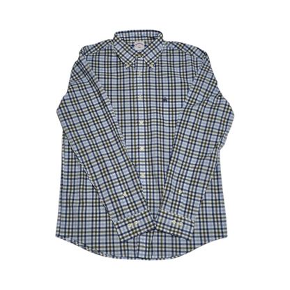 Camisa Brooks Brothers Chico S Cuadro Azul Y Verde