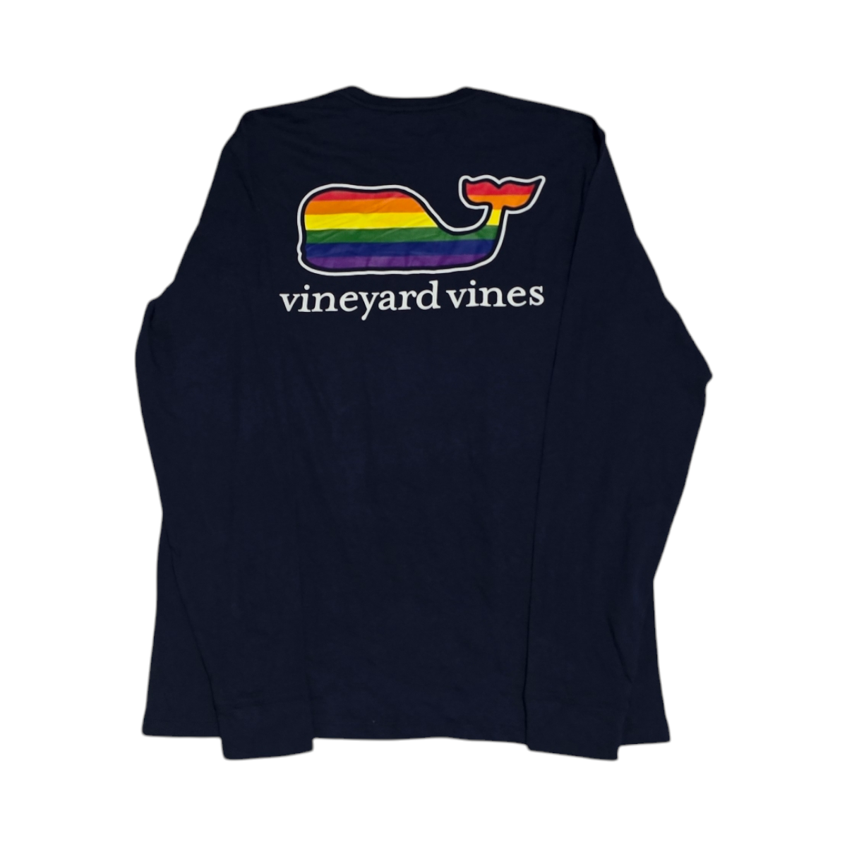 Playera Manga Larga Vineyard Vines Chico S Azul Arcoiris