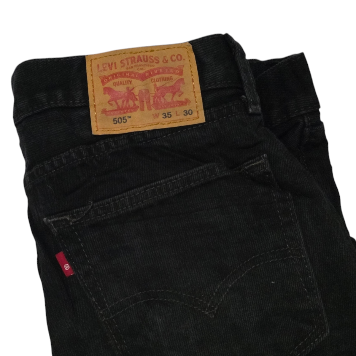 Pantalon Recto Levis 505 35x30 Negro