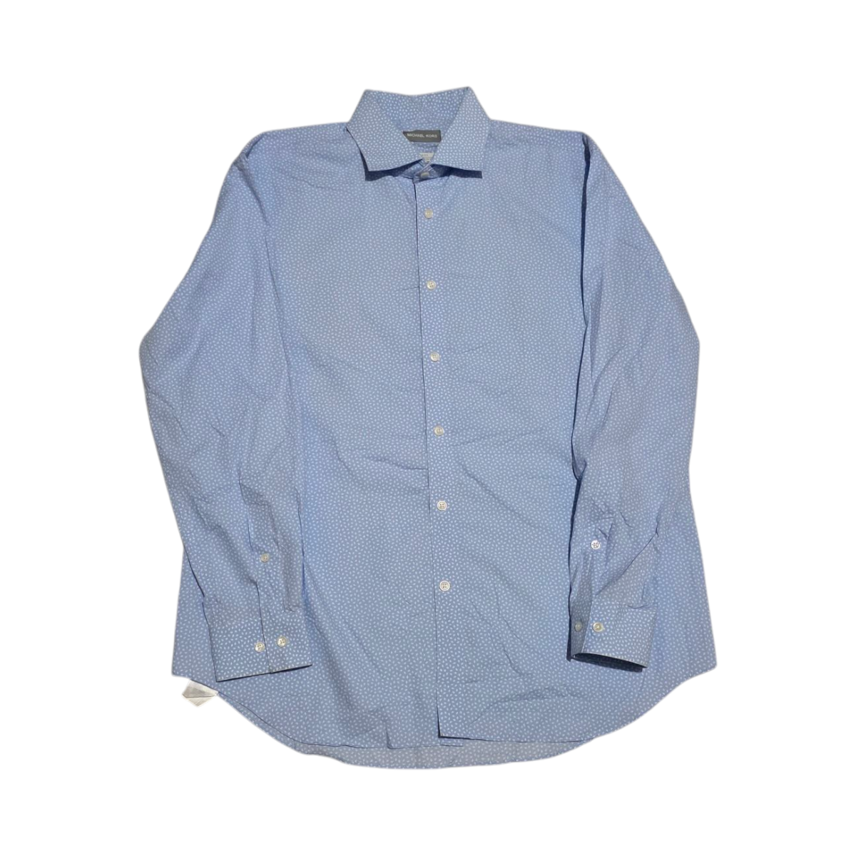 Camisa Michael Kors Grande L 16 1/2 Azul Figuras