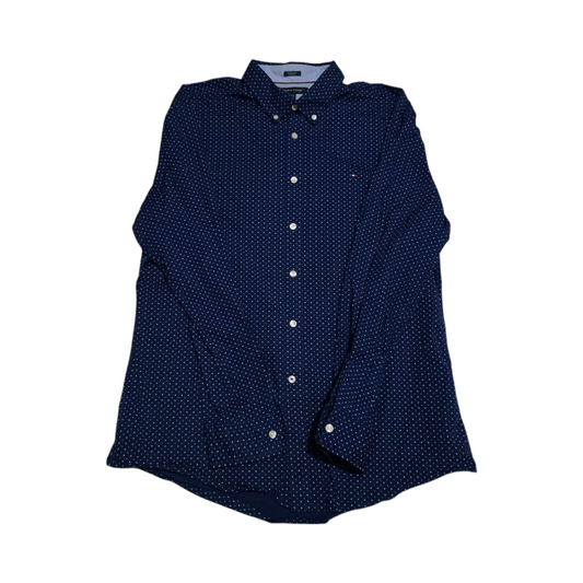 Camisa Tommy Hilfiger Xgrande Xl Azul Figuras