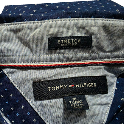 Camisa Tommy Hilfiger Xgrande Xl Azul Figuras
