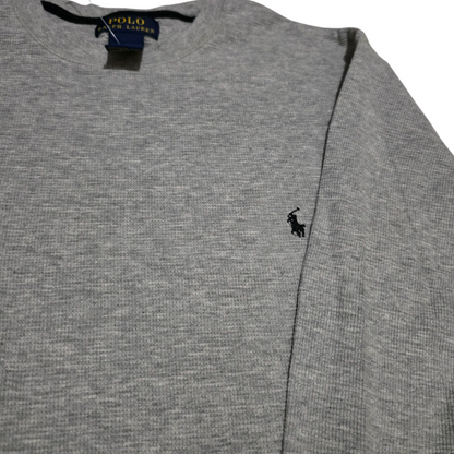 Playera Manga Larga Ralph Lauren Xgrande Xl Gris