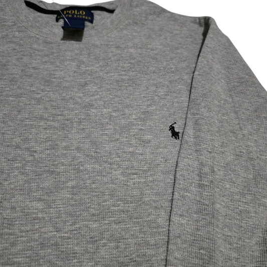 Playera Manga Larga Ralph Lauren Xgrande Xl Gris