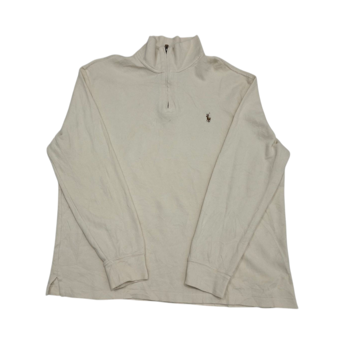 Sueter Ralph Lauren Xgrande Xl Beige Pony Colores Estate Rib