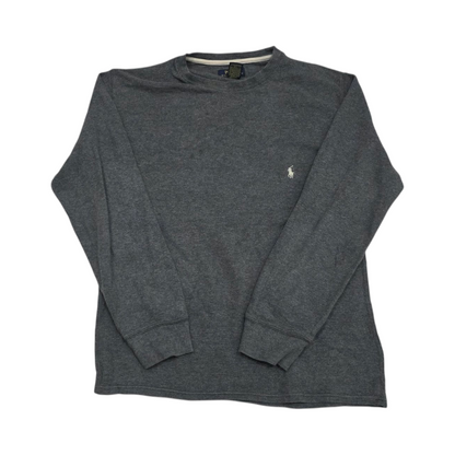 Playera Manga Larga Ralph Lauren Mediana M Gris