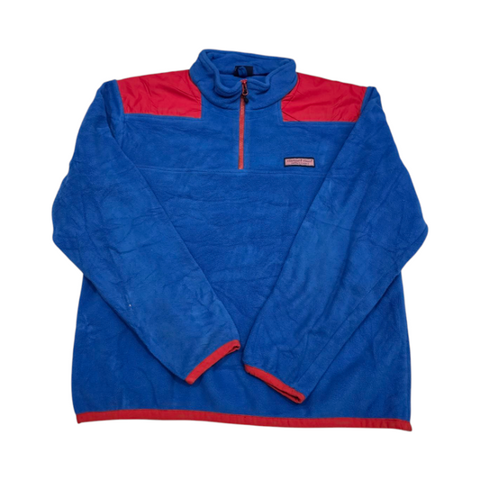 Sudadera Medio Cierre Vineyard Vines Grande L Azul Deslavado