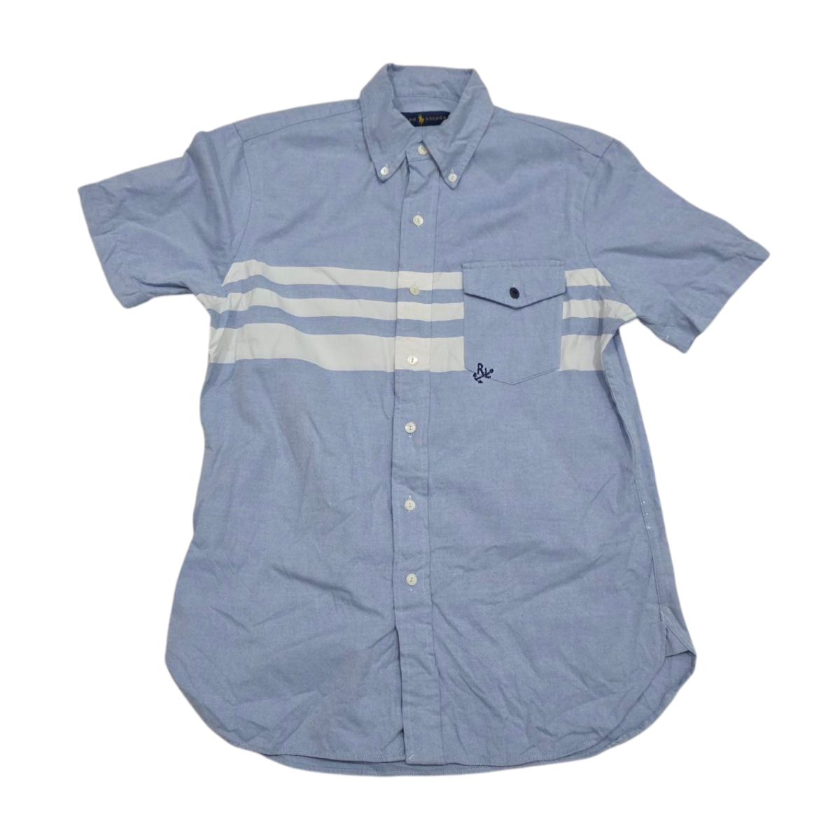 Camisa Manga Corta Ralph Lauren Chico S Azul