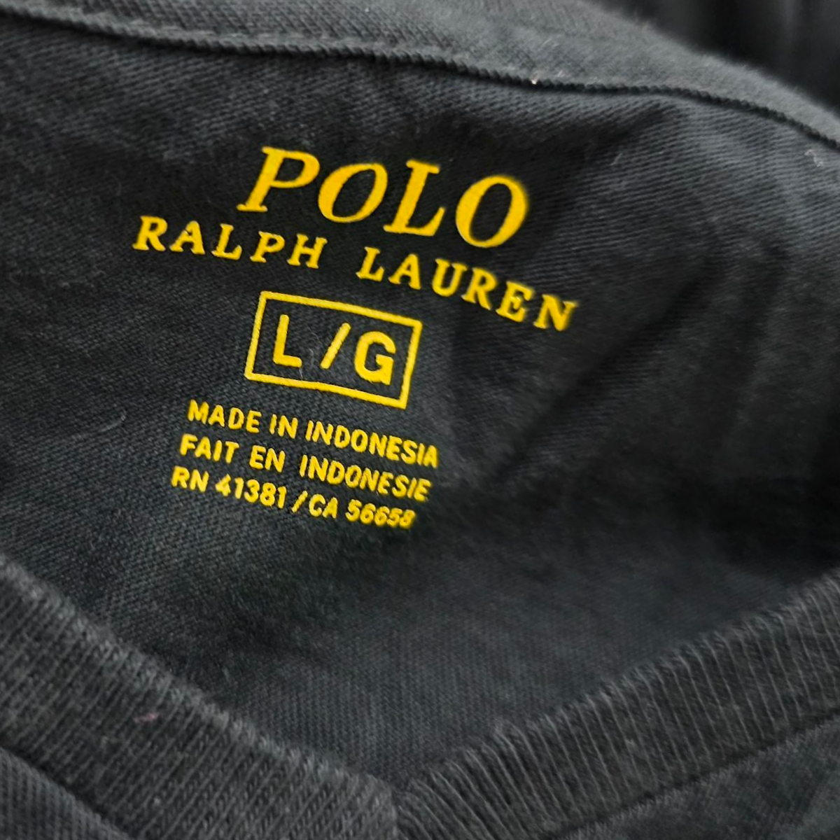 Playera Manga Larga Ralph Lauren Grande L Negro