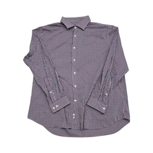 Camisa Michael Kors 2xl Cuadros Morado Azul