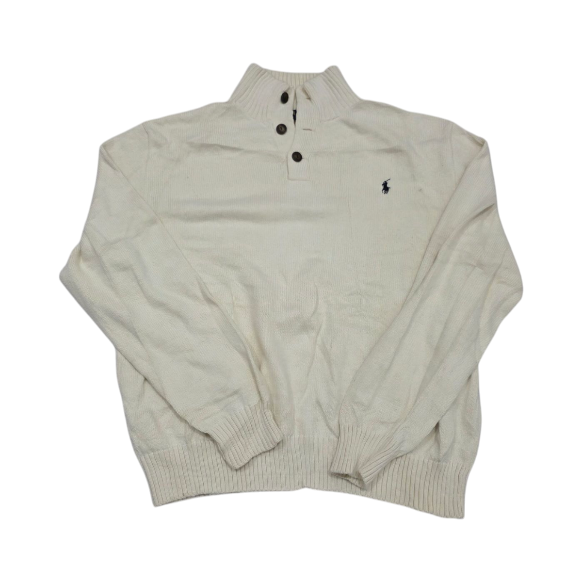 Sueter Con Botones Ralph Lauren Xxl Beige