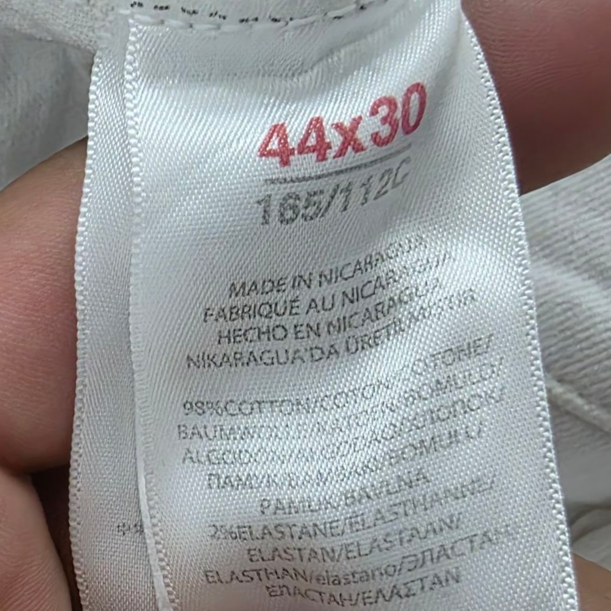 Pantalon Recto Ralph Lauren 40x30 Blanco