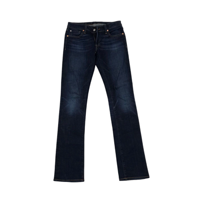 Pantalon Recto Ralph Lauren 28x34 Azul