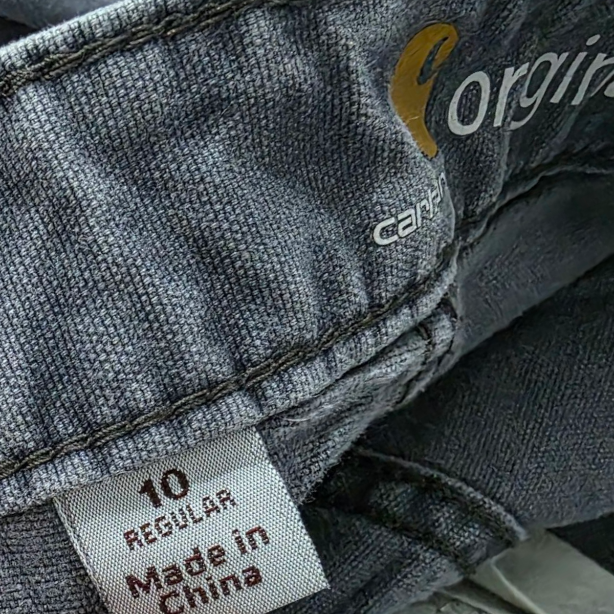 Pantalon Mujer Carhartt Talla 10 Gris