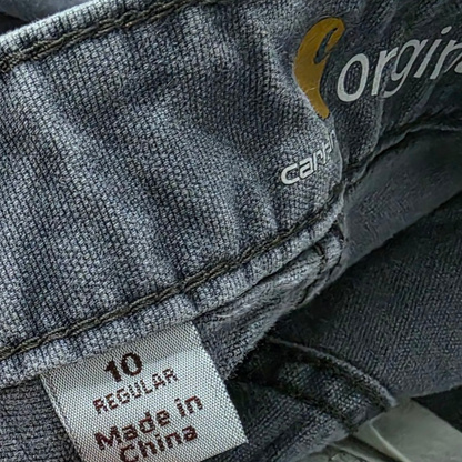 Pantalon Mujer Carhartt Talla 10 Gris