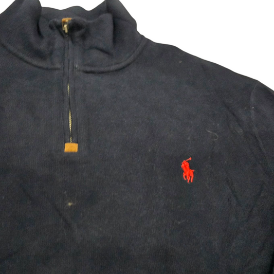 Sueter Ralph Lauren Grande L Azul Pony Rojo