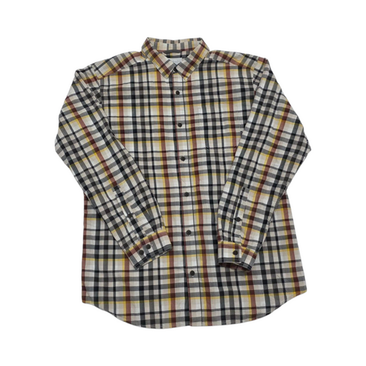 Camisa Columbia Grande L Cuadro Cafe (Usa