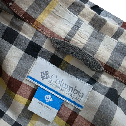 Camisa Columbia Grande L Cuadro Cafe (Usa