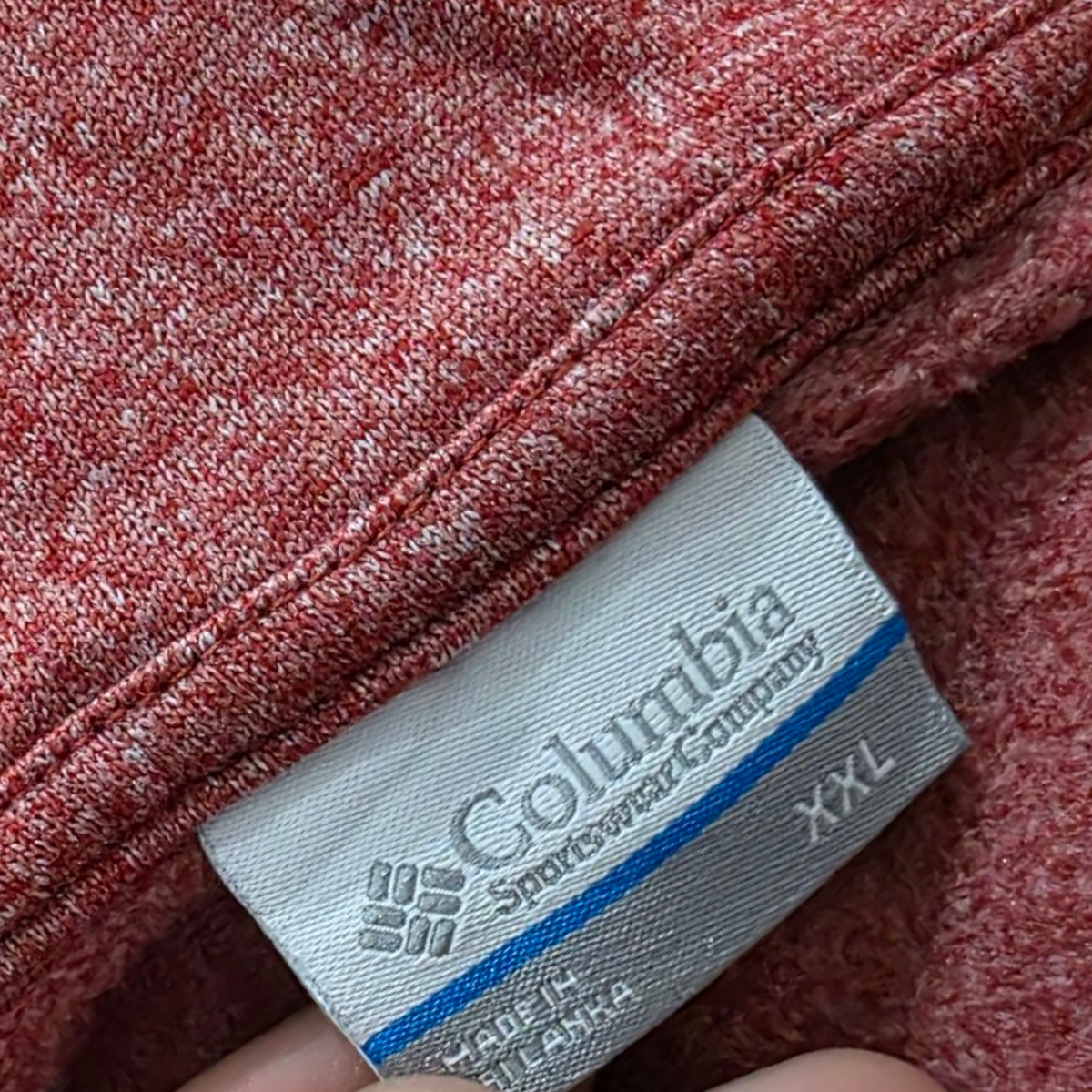 Sudadera Delgada Columbia Xxl Roja