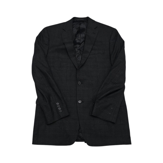 Saco Ralph Lauren 40l Gris Oscuro Cuadros