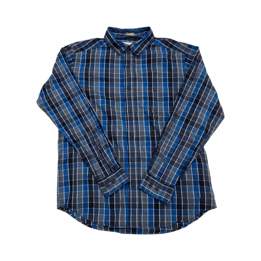 Camisa Columbia Mediana M Cuadros Azul