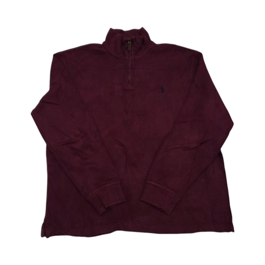Sueter Medio Cierre Ralph Lauren Grande L Vino Pony Azul