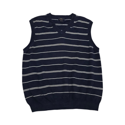 Chaleco Brooks Brothers Grande L Azul Lineas