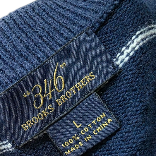 Chaleco Brooks Brothers Grande L Azul Lineas