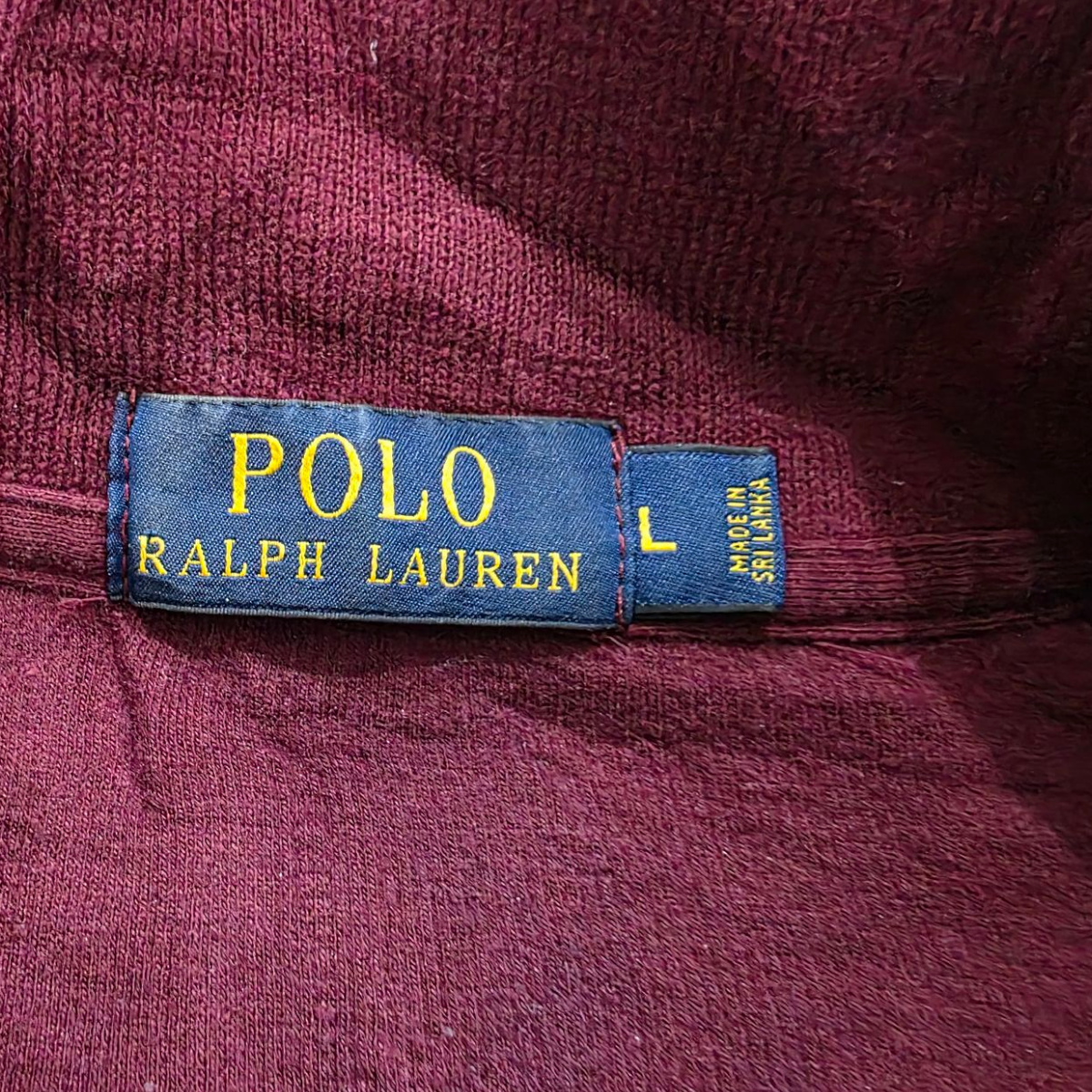 Sueter Medio Cierre Ralph Lauren Grande L Vino Pony Azul