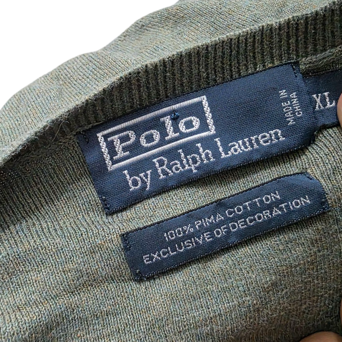 Sueter Ralph Lauren Xgrande Xl Verde Pony Vino