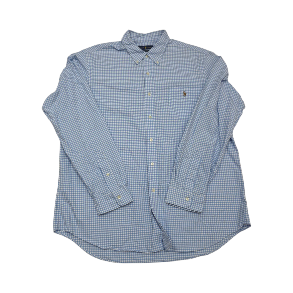 Camisa Classic Fit Ralph Lauren Xxl Cuadros Azul