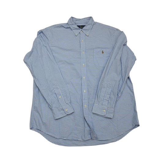 Camisa Classic Fit Ralph Lauren Xxl Cuadros Azul