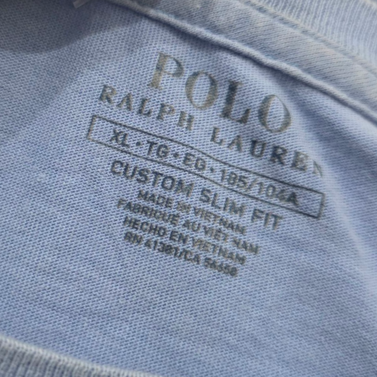 Playera Slimfit Ralph Lauren Xgrandexl Azul Pony Amarillo