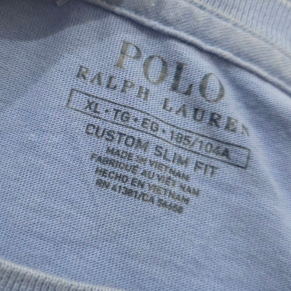 Playera Slimfit Ralph Lauren Xgrandexl Azul Pony Amarillo