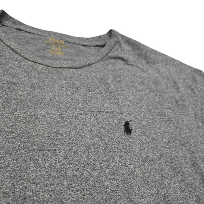 Playera Ralph Lauren Grande L Gris Pony Negro