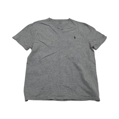 Playera Ralph Lauren Grande L Gris Pony Verde