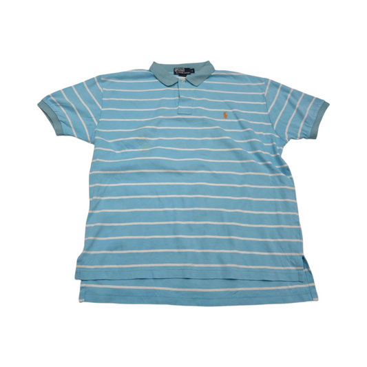 Playera Polo Ralph Lauren Grande L Agua Con Lineas Blancas