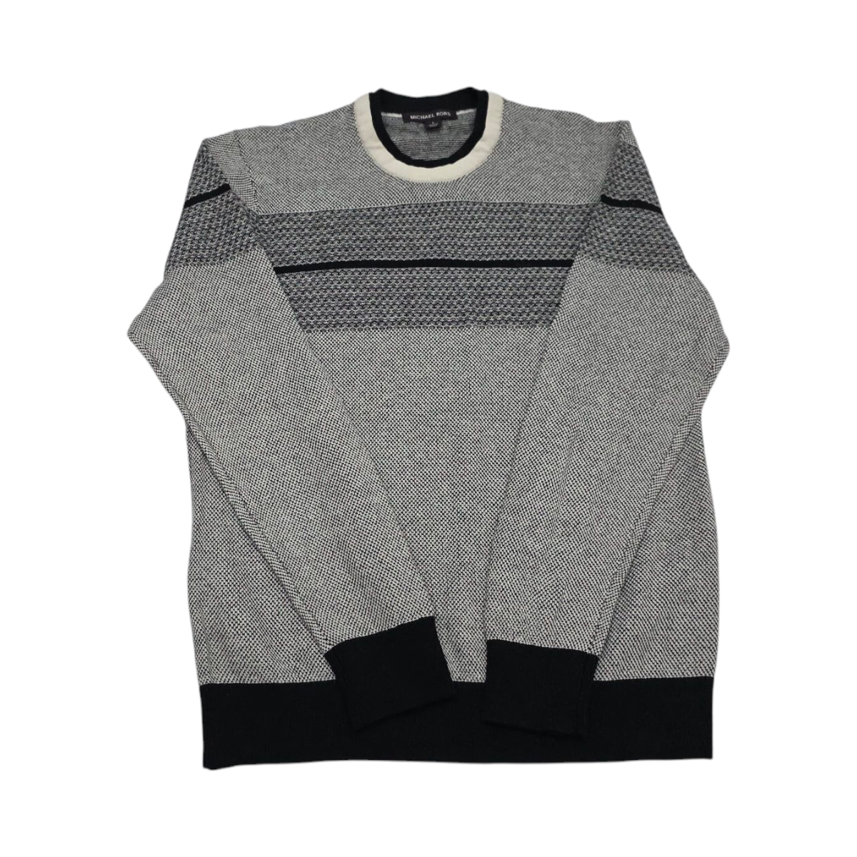 Sueter Michael Kors Grande L Gris Con Negro