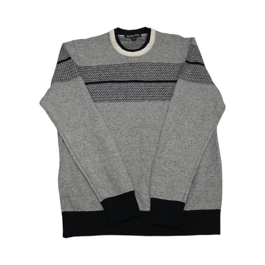 Sueter Michael Kors Grande L Gris Con Negro