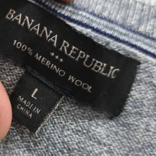 Sueter Banana Republic Grande L Gris