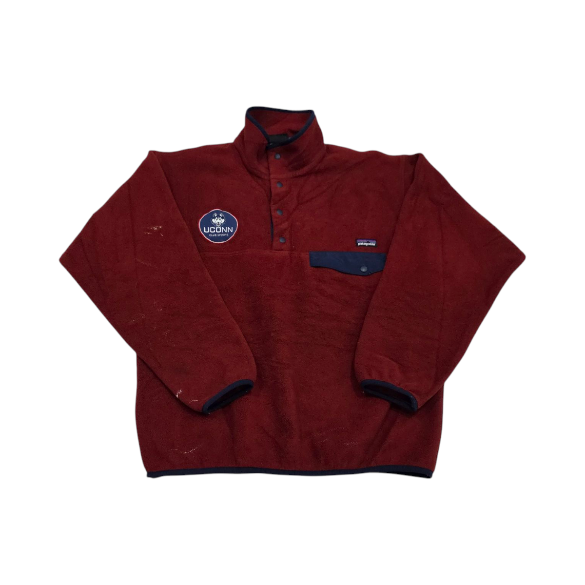 Sudadera Medio Cierre Patagonia Mediana M Vino