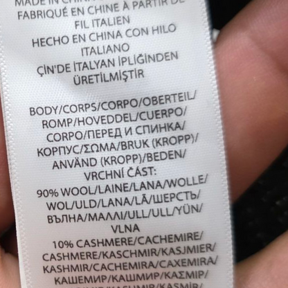 Cardigan S/botones Holgado Lana Ralph Lauren Mediana